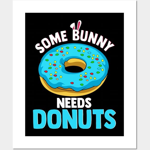 Funny Donut Easter Doughnut Sprinkles Gift Design Wall Art by Dr_Squirrel